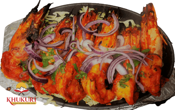Tandoori King Prawns (Garlic Flavoured)