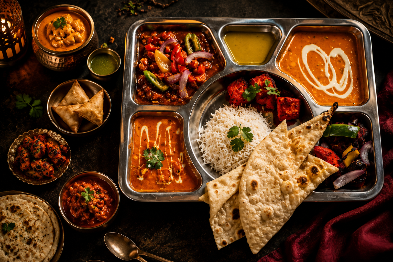 Khukuri Lunch Thali served Tuesday to Friday in Dudelange